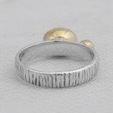 Natural Rainbow Moonstone Silver Ring