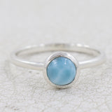 Larimar Silver Rings
