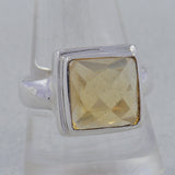 925 Sterling Silver Citrine Ring