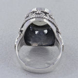 Rainbow Moonstone Silver Ring