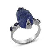 Tanzanite & Iolite Silver Ring