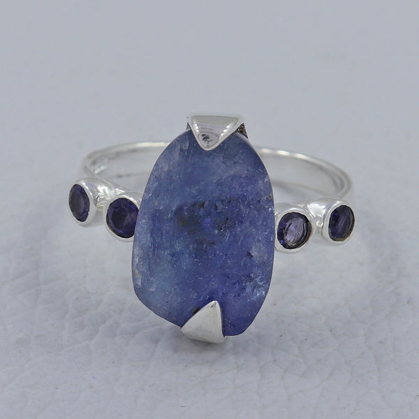 Tanzanite & Iolite Silver Rings