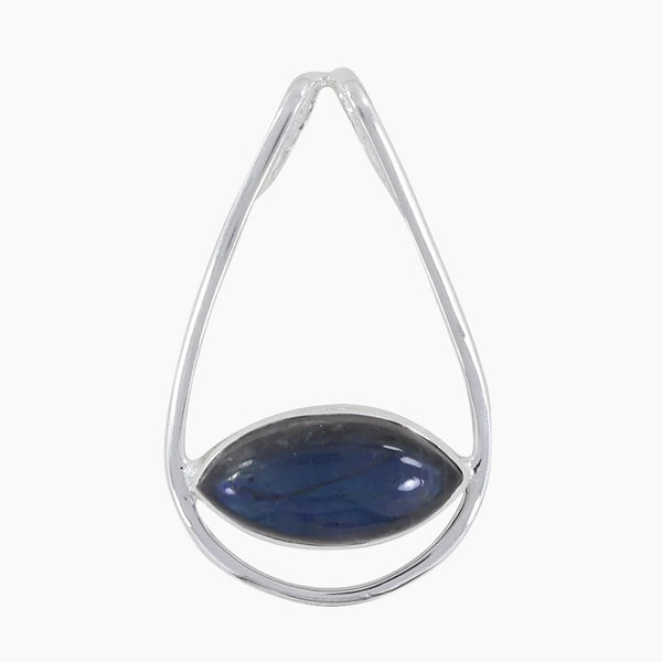 925 Sterling Silver Blue Spectrolite Pendants