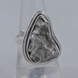 925 Sterling Silver Raw Meteorite Rings