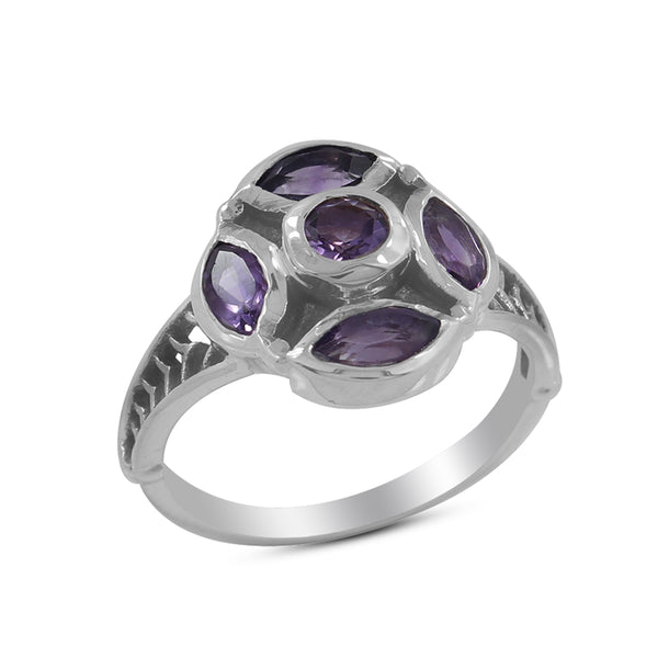 925 Sterling Silver Amethyst Ring