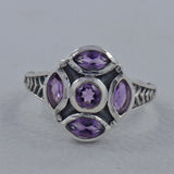 925 Sterling Silver Amethyst Ring
