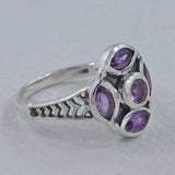925 Sterling Silver Amethyst Ring