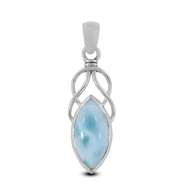 925 Sterling Silver Larimar Pendants