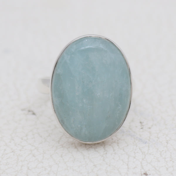 925 Sterling Silver Aquamarine Ring