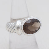 925 Sterling Silver Blue Topaz Ring