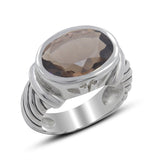 925 Sterling Silver Blue Topaz Ring