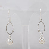 Pearl Silver Earrings