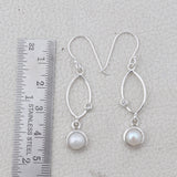 Pearl Silver Earrings
