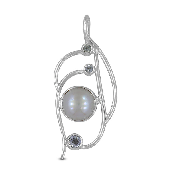 925 Sterling Silver Pearl Pendant