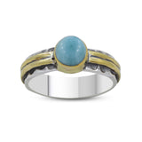 Green Emerald Silver Rings