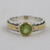 Green Emerald Silver Rings