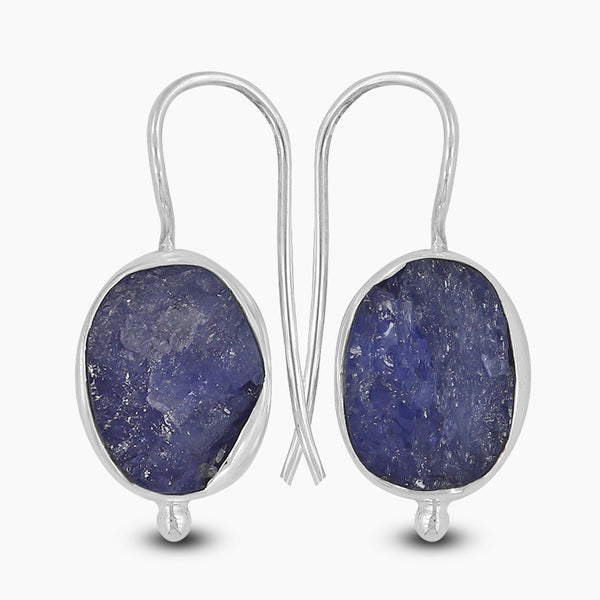 Tanzanite Silver Earrings