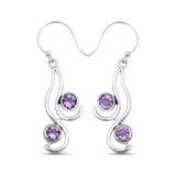 925 Sterling Silver Blue Topaz Earrings
