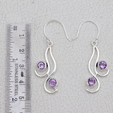 925 Sterling Silver Blue Topaz Earrings