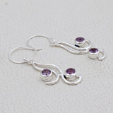 925 Sterling Silver Blue Topaz Earrings