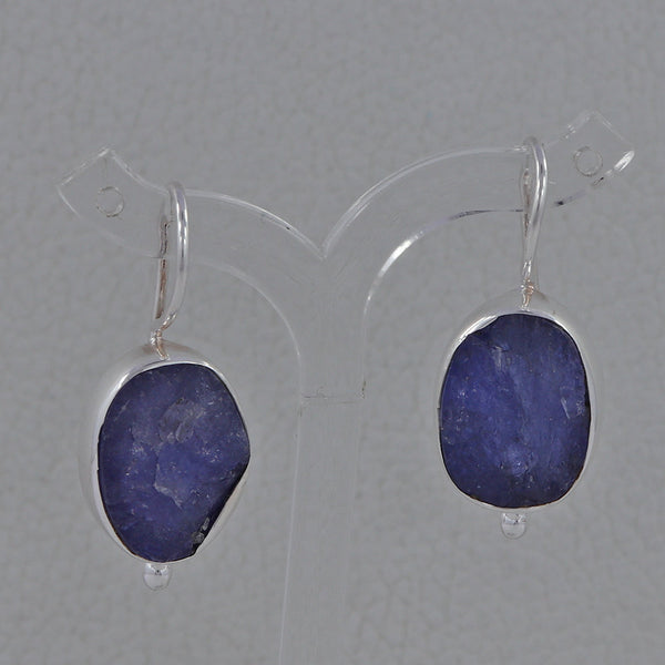 Tanzanite Silver Earrings