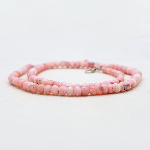 Pink Opal Gemstone Beads Necklaces