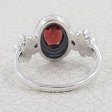 Purple Amethyst 925 Sterling Silver Flower Rings