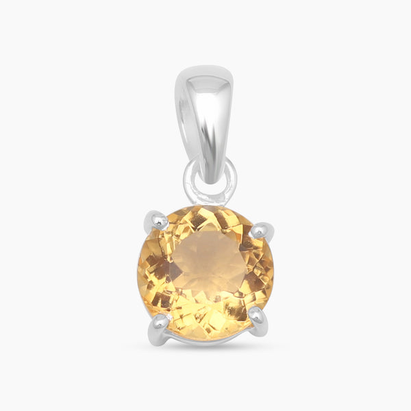 925 Sterling Silver Citrine Pendants