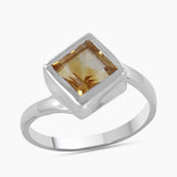925 Sterling Silver Blue Topaz Ring
