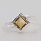925 Sterling Silver Blue Topaz Ring