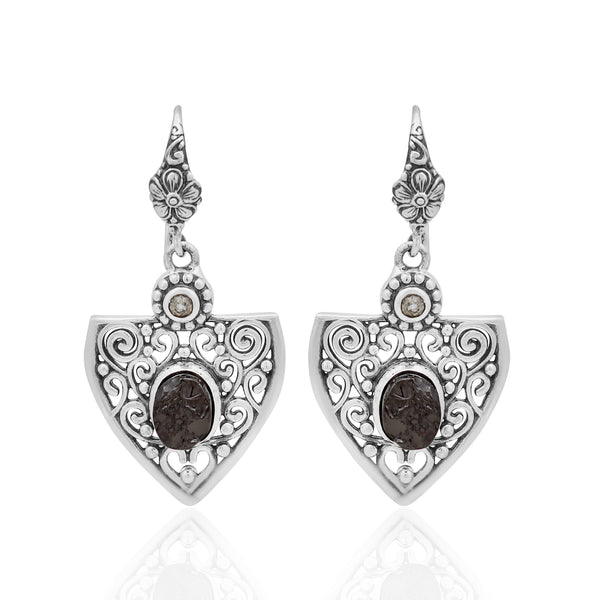 Shungite 925 Silver Earring