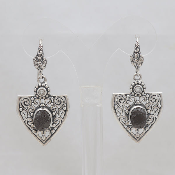 Shungite 925 Silver Earring