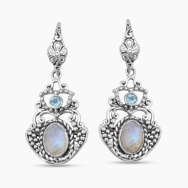 Ethiopian Opal Silver Earring