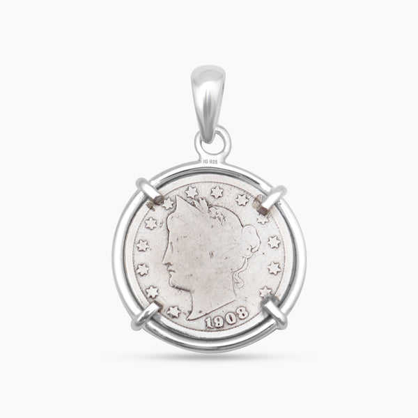 925 Sterling Silver Coin Pendants