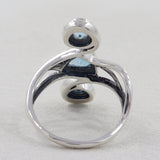 925 Silver Blue Topaz Rings