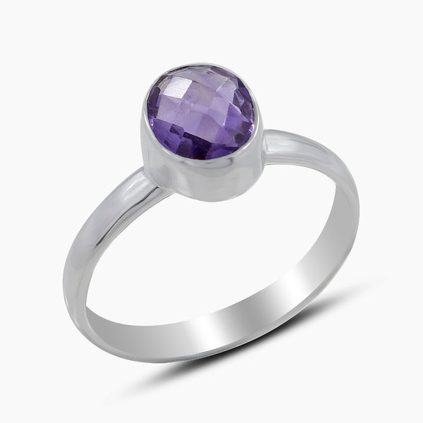 925 Sterling Silver Amethyst Rings