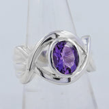925 Sterling Silver Garnet Ring