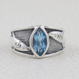 925 Sterling Silver Citrine Ring