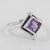 925 Sterling Silver Amethyst Ring