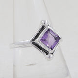 925 Sterling Silver Amethyst Ring