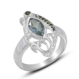 925 Sterling Silver Smoky Quartz Ring