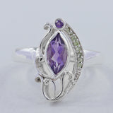 925 Sterling Silver Smoky Quartz Ring