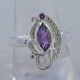 925 Sterling Silver Smoky Quartz Ring