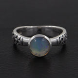 925 Silver Green Amethyst Ring