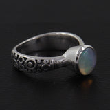 925 Silver Green Amethyst Ring