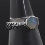 925 Silver Green Amethyst Ring