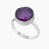 Amethyst Silver Rings