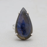 925 Sterling Silver Labradorite Rings