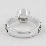 925 Silver Green Amethyst Ring