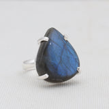 925 Sterling Silver Labradorite Rings